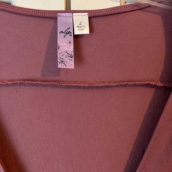 Blush Blouse with Wrap Tie - Picture 3 of 3